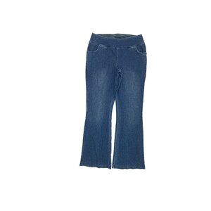 Woman with Control Pull On Bootcut Women's size SP Small Petite Blue Denim Jeans